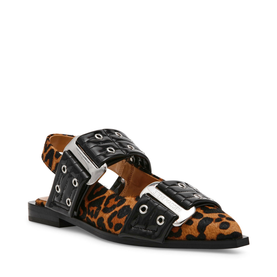 Steve Madden - Grand Ave-L Sandals - Black/ Leopard Sandaler 