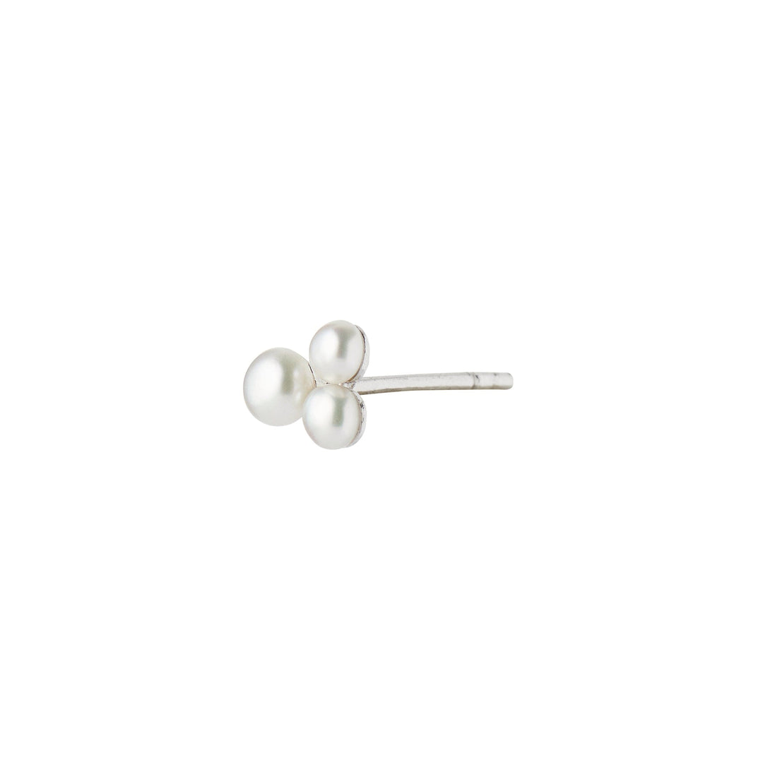 Stine A - Three Pearl Berries Earring Silver - Single - 1321-00-S Øreringe 