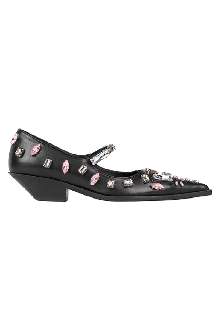 Stine Goya - Embellished Mary Jane, 2331 Mary Jane - Black Bukser 