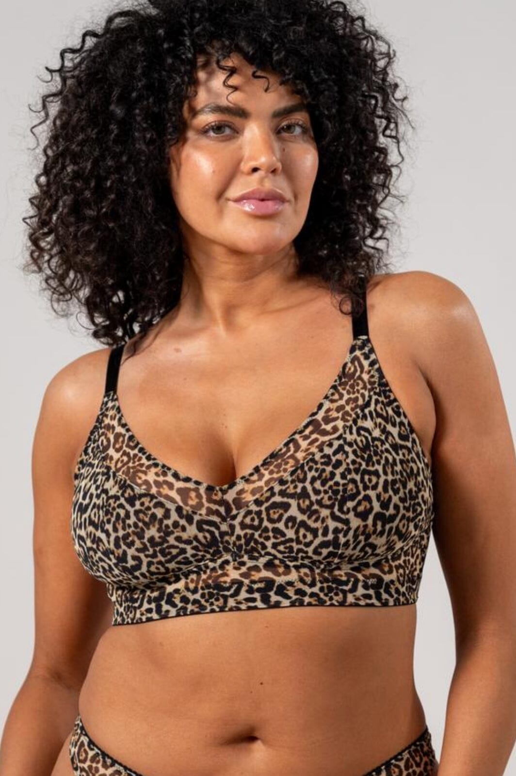 Understatement Underwear - Mesh Support + Bralette - Leopard BH 