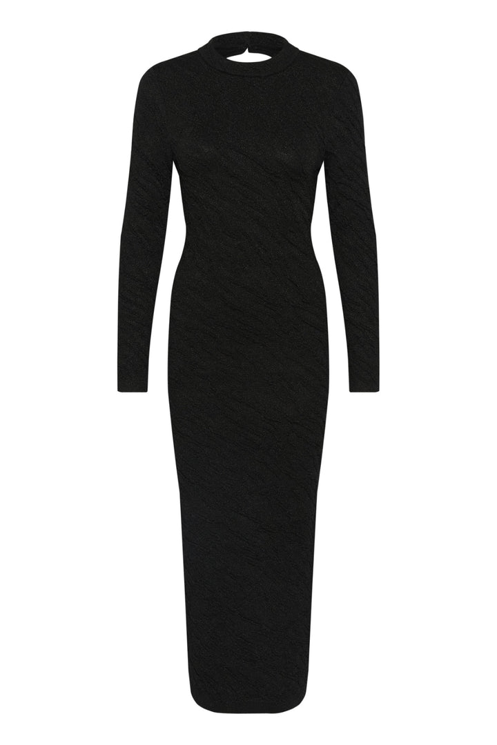 Forudbestilling - Gestuz - Pillagz Long Dress 10909589 - 106733 Black/Black Lurex