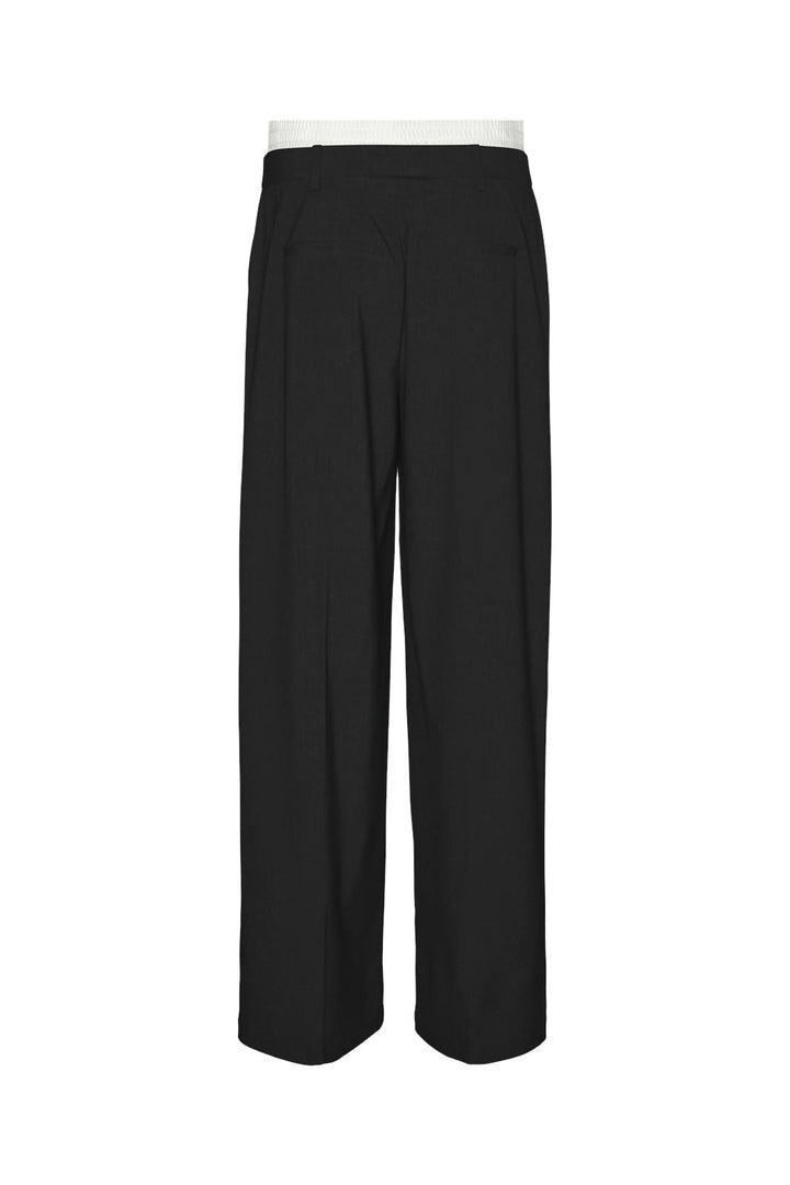 Vero Moda - Vmmadja Wide Boxer Detail Pant - 4676121 Black