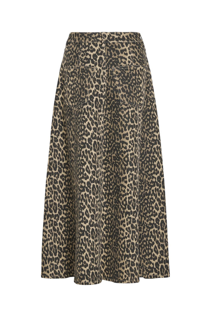 Vila - Vichia Leopard Skirt - 4766400 Birch Leopard