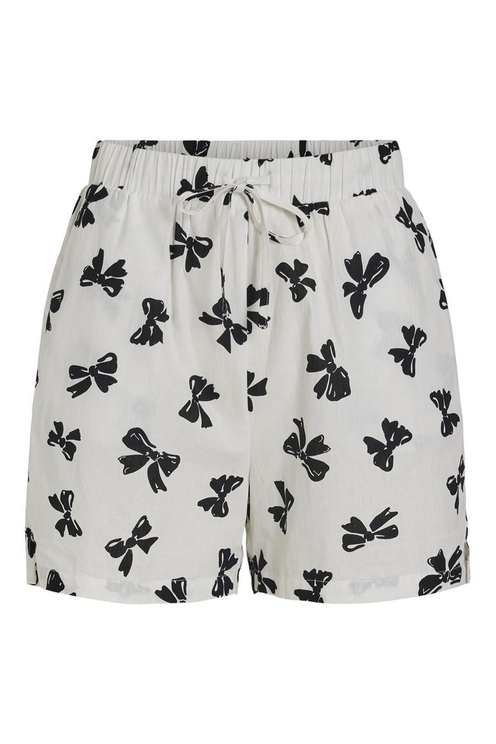 Vila - Vinaila Shorts - 4635053 Cloud Dancer Bows