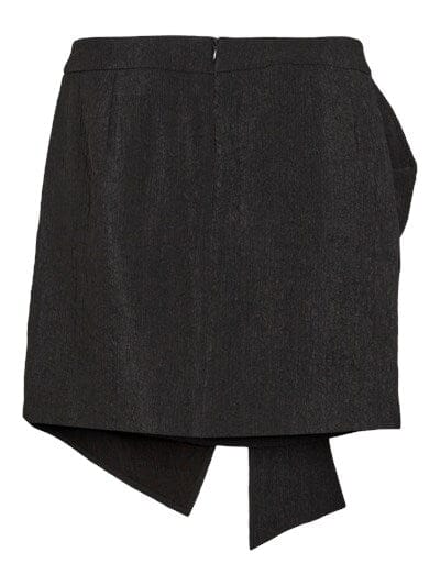 Vila - Vinilan Bow Skirt - 4641132 Black Nederdele 