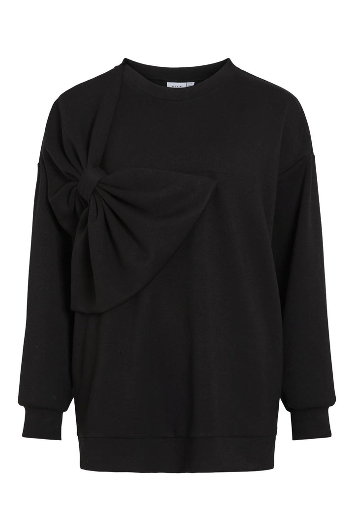 Vila - Visif Oversized Bow Sweat /Ln - 4739607 Black