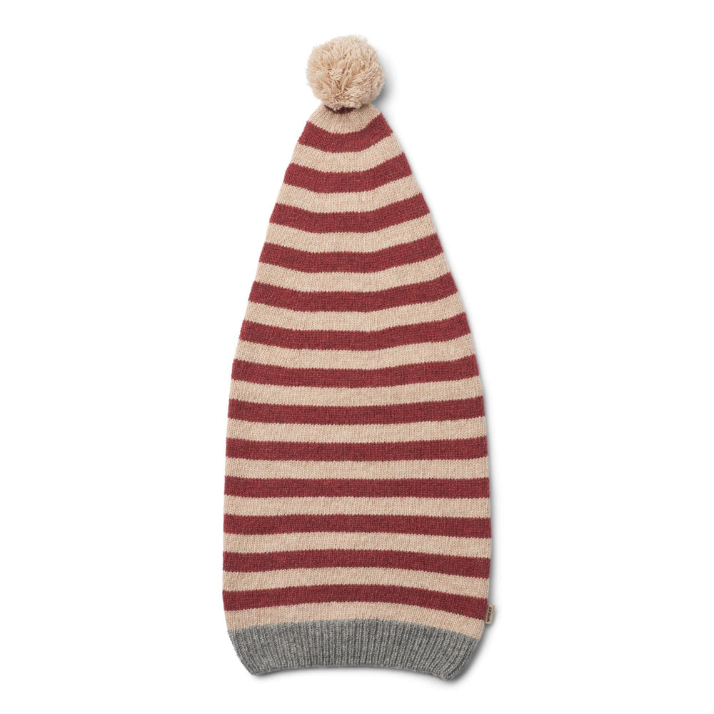 Wheat - Knitted Christmas Hat - 2078 Red Stripe Hatte 