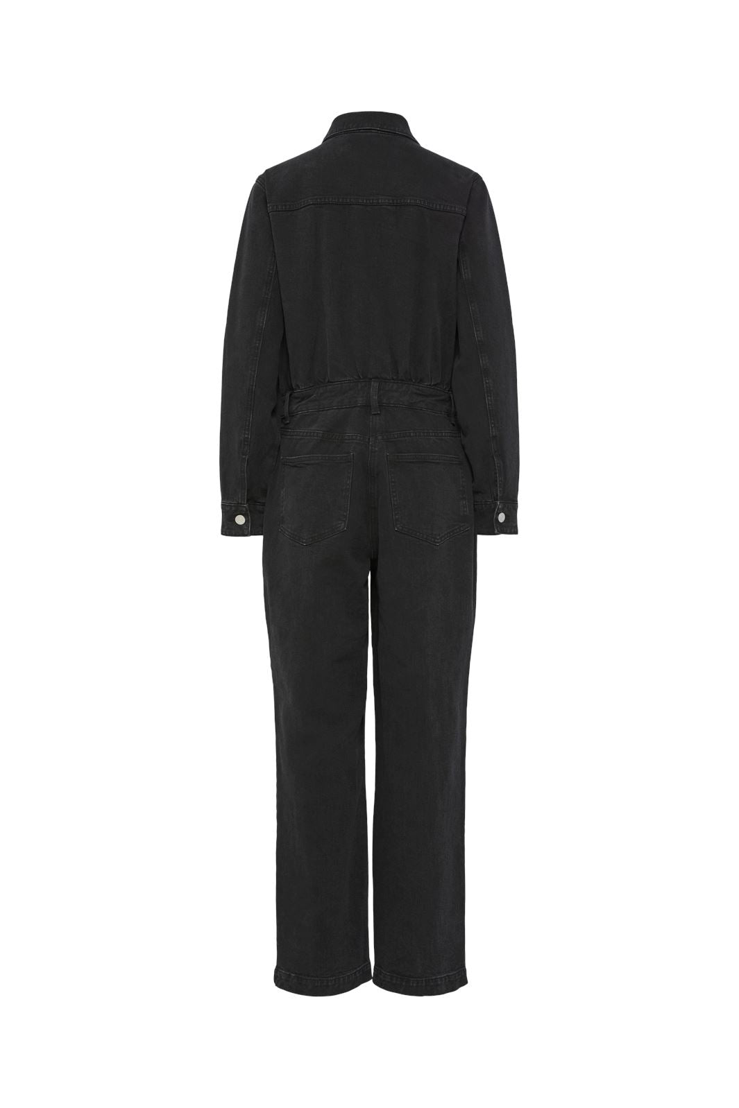 Y.A.S - Yasberle Ls Denim Jumpsuit - 4663758 Black Denim