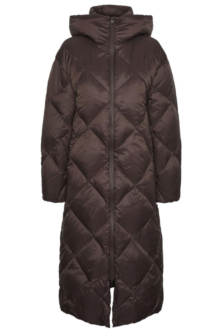 Y.A.S - Yasfudge Long Down Coat - 4608556 Hot Fudge