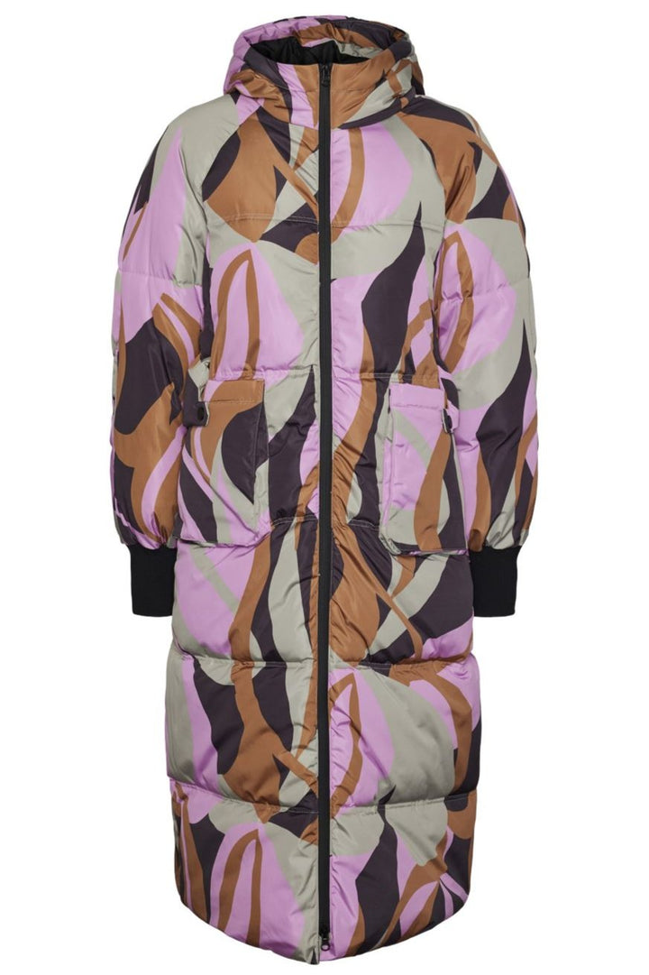 Y.A.S - Yassimilly Padded Coat - 4583479 Abbey Stone Cilea Print